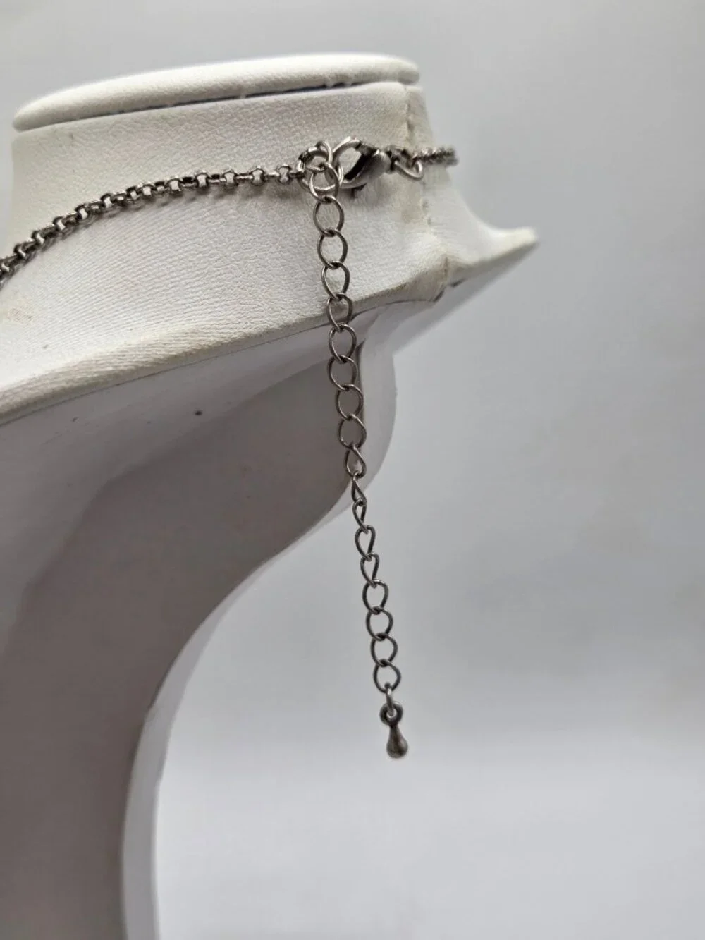 Iridescent Crystal Statement Necklace With Adjustable Chain Length